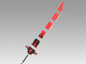 genshin impact diluc wolf gravestone claymores 3D Druckmodell
