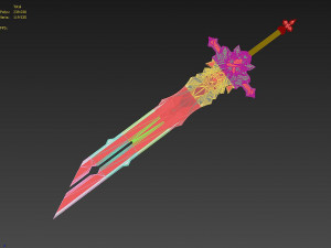 genshin impact diluc wolf gravestone claymores 3D Druckmodell