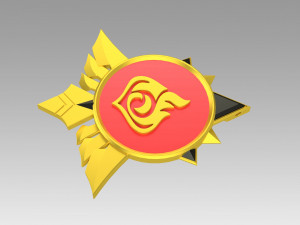 genshin impact diluc vision cosplay accessory prop Modelo de Impressão 3D