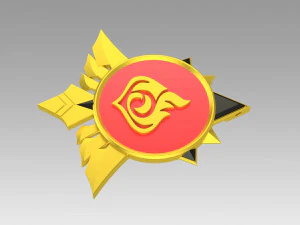 genshin impact diluc vision cosplay accessory prop 3D Print Model