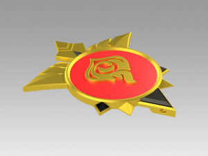 genshin impact diluc vision cosplay accessory prop Modelo de Impressão 3D