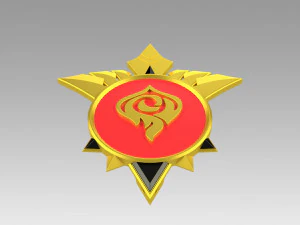 genshin impact diluc vision cosplay accessory prop 3D Print Model