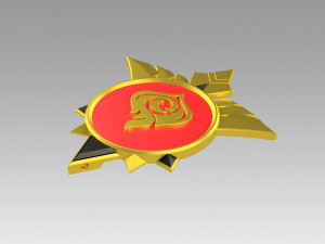 genshin impact diluc vision cosplay accessory prop Modelo de Impressão 3D