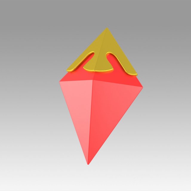 genshin impact diluc brooch cosplay accessory prop 3D Print Model .c4d .max .obj .3ds .fbx .stl .blend 