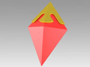 genshin impacto diluc broche cosplay acessório prop Modelo de Impressão 3D