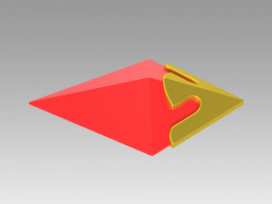 genshin impact diluc brooch cosplay accessory prop 3D Print Model