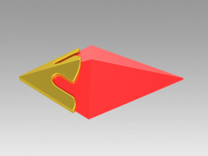genshin impact diluc brooch cosplay accessory prop 3D Print Model