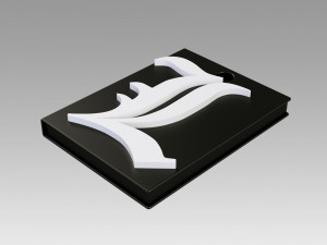 death note logo pendant suspension neck props 3D 프린트 모델