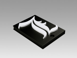 death note logo pendant suspension neck props 3D 프린트 모델