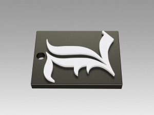 death note logo pendant suspension neck props 3D 프린트 모델