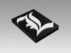 death note logo pendant suspension neck props 3D 프린트 모델
