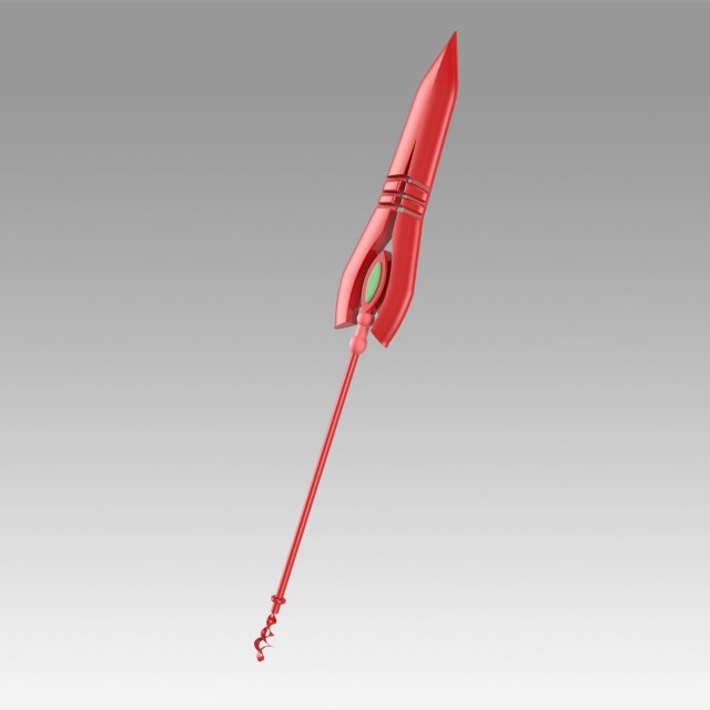 neon genesis evangelion eva asuka langley sohryu flare spear 3D 프린트 모델 .c4d .max .obj .3ds .fbx .stl .blend 