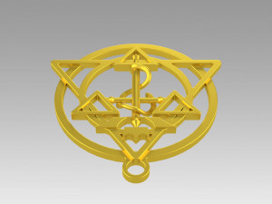 transmutation symbol fullmetal alchemist necklace alchemy 3D 打印模型
