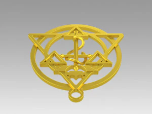 transmutation symbol fullmetal alchemist necklace alchemy 3D Print Model