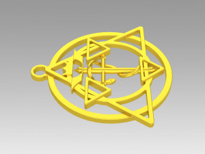 transmutation symbol fullmetal alchemist necklace alchemy 3D 打印模型