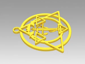 transmutation symbol fullmetal alchemist necklace alchemy 3D Print Model