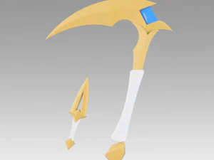 league of legends akali double sickle cosplay prop 3D Print Model