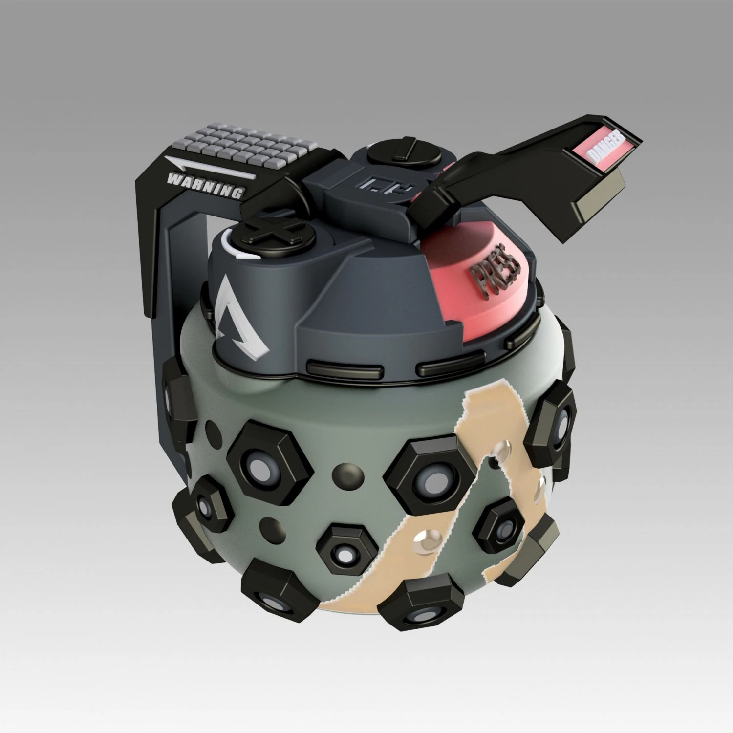 apex legends octane frag grenade cosplay prop 3D Print Model .c4d .max .obj .3ds .fbx .stl .blend 