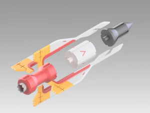 apex legends bangalore rocket replica prop 3D Print Model