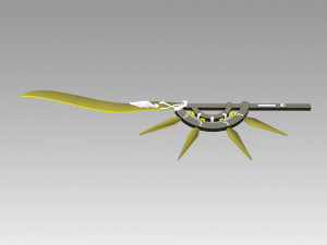 arknights thorns cosplay prop replica Model Cetak 3D