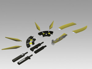 arknights thorns cosplay prop replica Model Cetak 3D