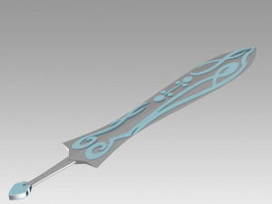 twin star exorcists benio adashino sword cosplay prop 3Dプリントモデル