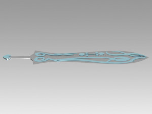 twin star exorcists benio adashino sword cosplay prop 3Dプリントモデル