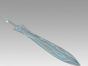 twin star exorcists benio adashino sword cosplay prop 3Dプリントモデル