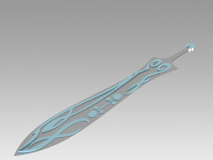 twin star exorcists benio adashino sword cosplay prop 3Dプリントモデル