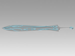 twin star exorcists benio adashino sword cosplay prop 3Dプリントモデル