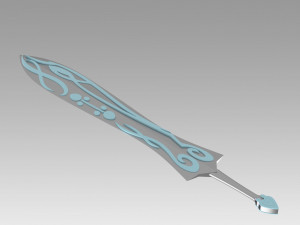 twin star exorcists benio adashino sword cosplay prop 3Dプリントモデル