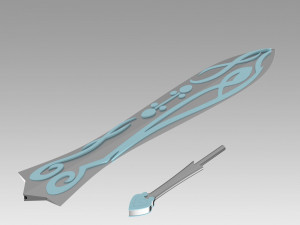 twin star exorcists benio adashino sword cosplay prop 3Dプリントモデル