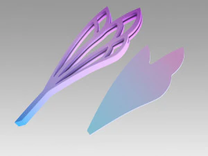 league of legends lol elderwood xayah cosplay prop 3D Print Model