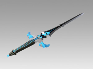 genshin impact kaeya traveler jean keqing sacrificial sword 3D प्रिंट मॉडल