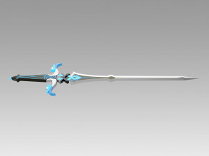 genshin impact kaeya traveler jean keqing sacrificial sword 3D प्रिंट मॉडल