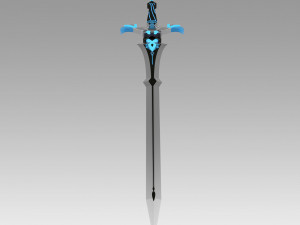 genshin impact kaeya traveler jean keqing sacrificial sword 3D प्रिंट मॉडल