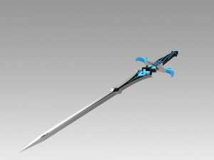 genshin impact kaeya traveler jean keqing sacrificial sword 3D प्रिंट मॉडल