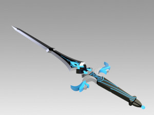 genshin impact kaeya traveler jean keqing sacrificial sword 3D प्रिंट मॉडल