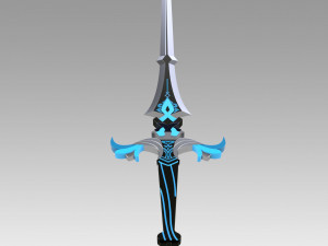 genshin impact kaeya traveler jean keqing sacrificial sword 3D प्रिंट मॉडल