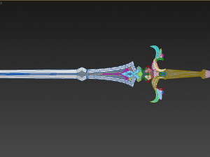 genshin impact kaeya traveler jean keqing sacrificial sword 3D प्रिंट मॉडल