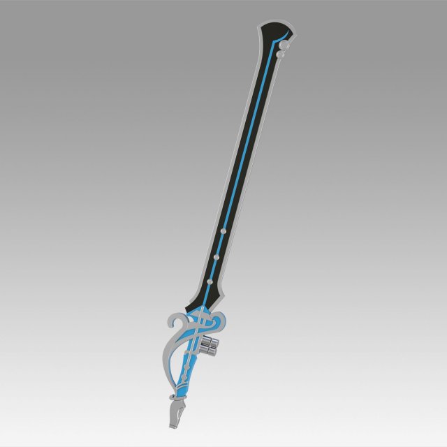genshin impact kaeya traveler jean keqing the flute sword Modèles 3D en vedette .c4d .max .obj .3ds .fbx .stl .blend 
