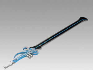 genshin impact kaeya traveler jean keqing the flute sword Modèles 3D en vedette