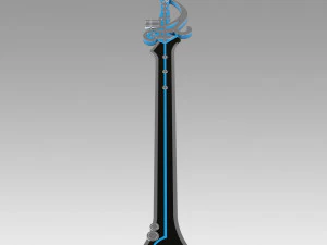 genshin impact kaeya traveler jean keqing the flute sword 3D Print Model
