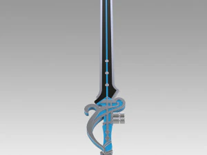 genshin impact kaeya traveler jean keqing the flute sword 3D Print Model