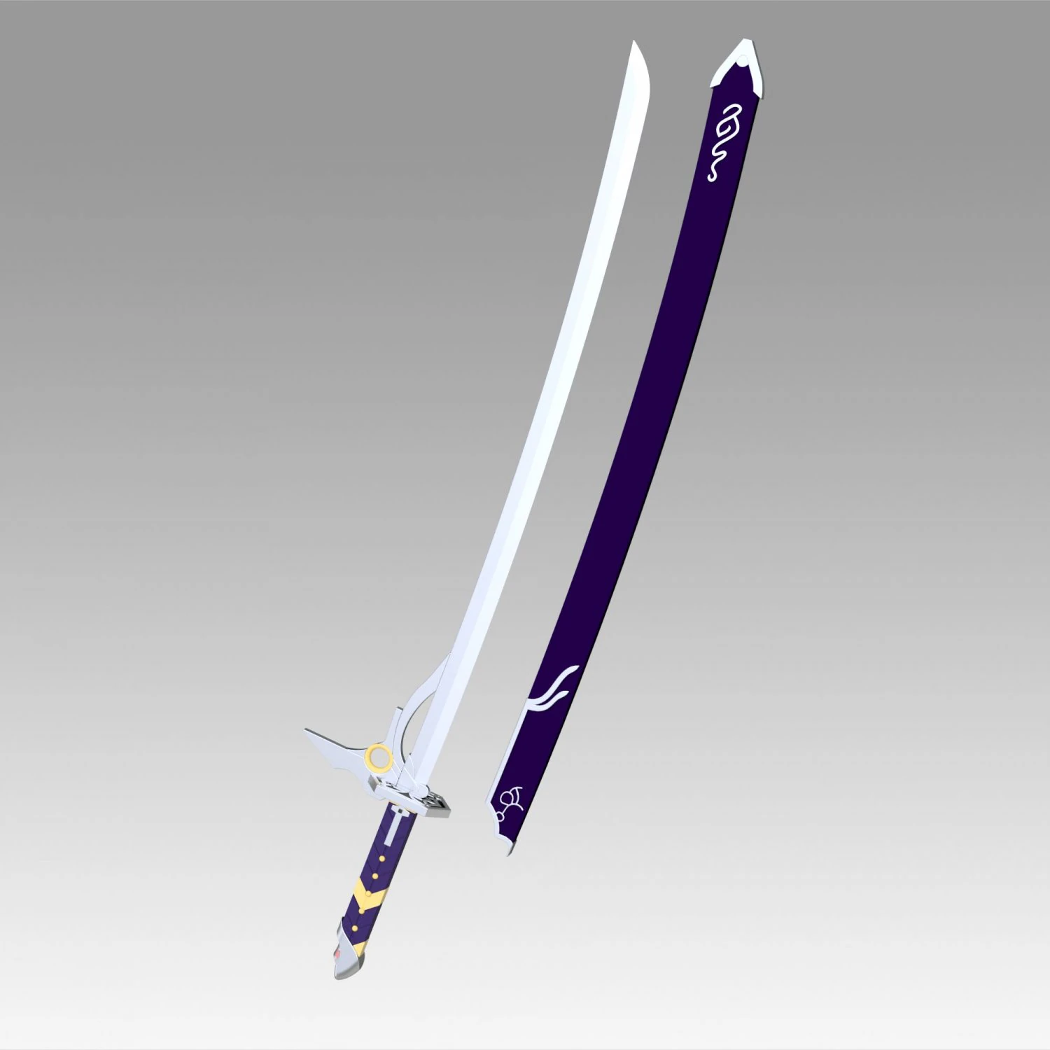 the legend of heroes trails of cold steel rean schwarzer sword 3D Print Model .c4d .max .obj .3ds .fbx .stl .blend 