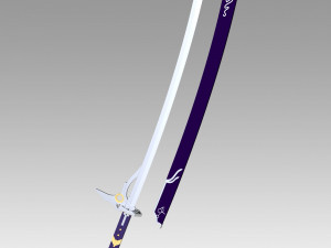 the legend of heroes trails of cold steel rean schwarzer sword 3D-printmodel