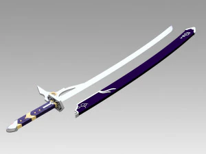 the legend of heroes trails of cold steel rean schwarzer sword 3D Print Model