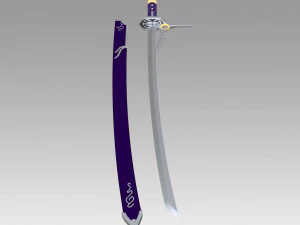 the legend of heroes trails of cold steel rean schwarzer sword 3D Print Model