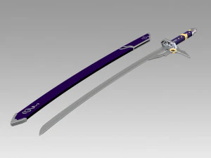 the legend of heroes trails of cold steel rean schwarzer sword 3D Print Model