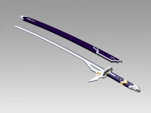 the legend of heroes trails of cold steel rean schwarzer sword 3D Print Model